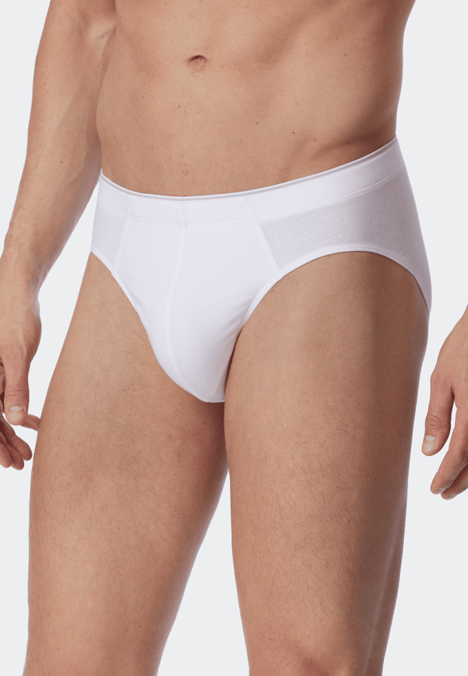 SCHIESSER 95/5 slip (1-pack) - heren supermini slip biokatoen wit