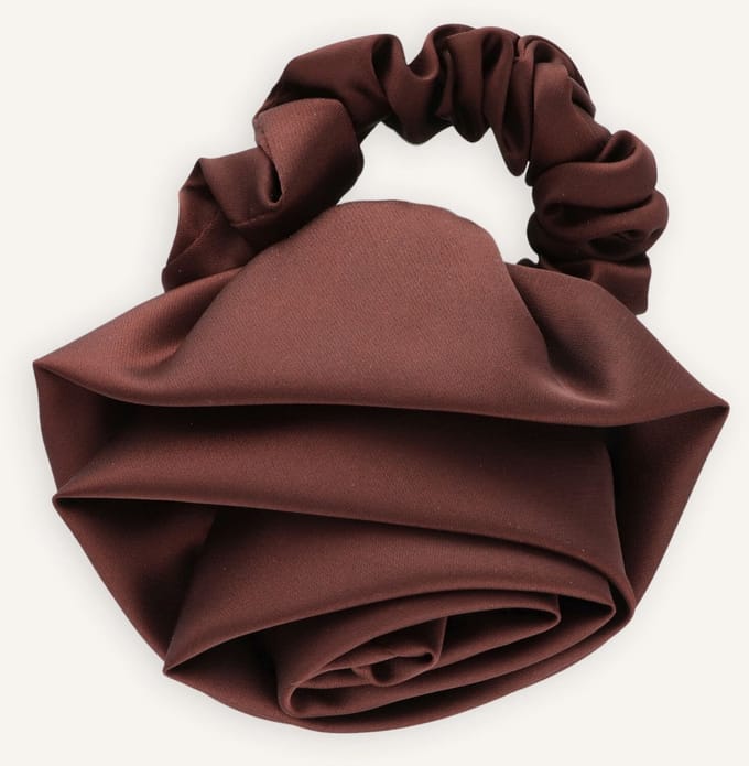 Becksondergaard Luster Rosea Scrunchie Haaraccessoires Dames - Bruin - Maat ONESIZE
