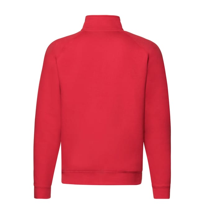 Fruit of the Loom Heren Premium Sweatshirt met Ritssluiting (Rood)