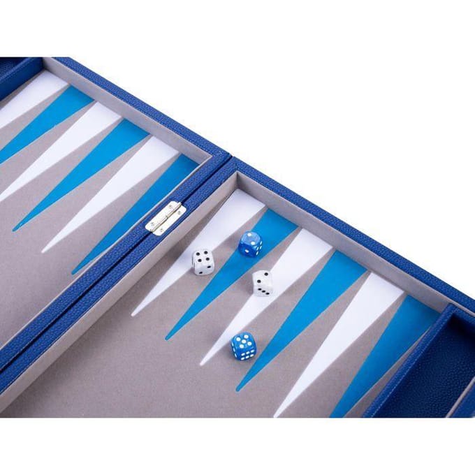 Jeu de société - ENGELHART - Backgammon de luxe - 15 pouces - Matériaux de haute qualité - Nacré