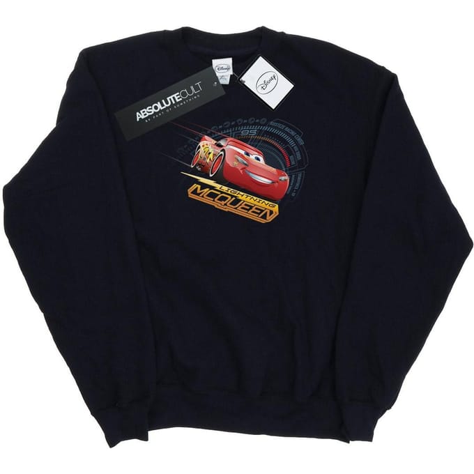 Disney Dames/Dames Cars Bliksem McQueen Sweatshirt (Zwart)