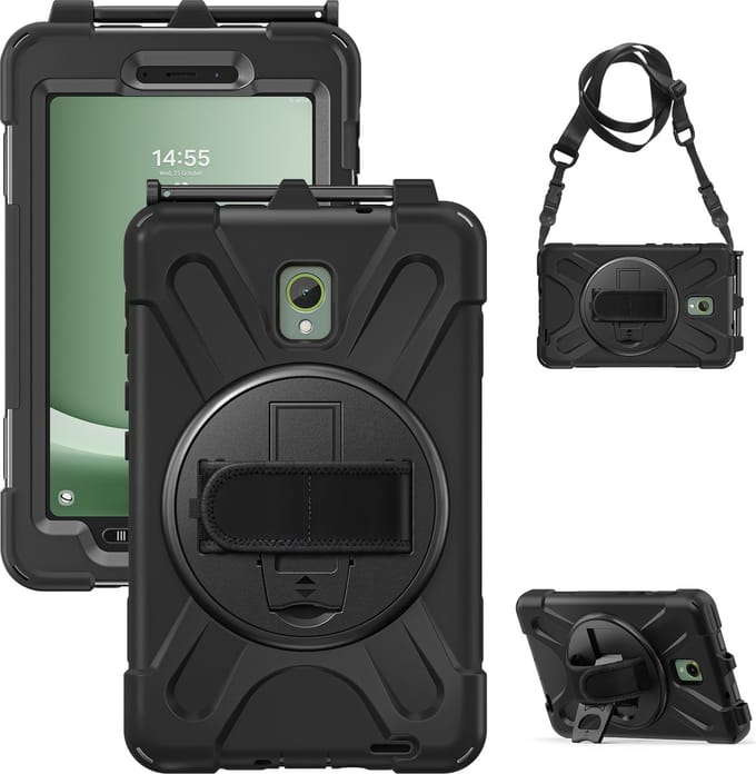 Cazy tablet Hoes geschikt voor Samsung Galaxy Tab Active5 / Tab Active3 - Shockproof Case - Zwart