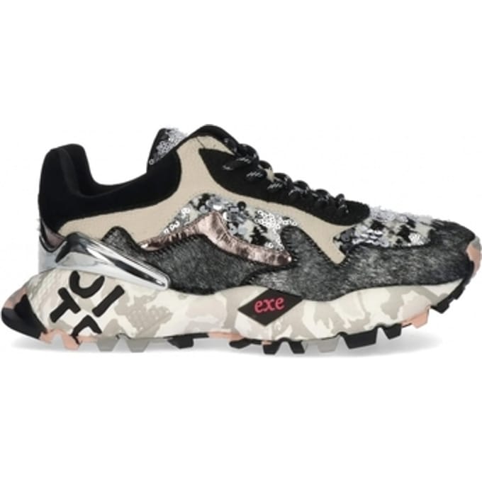 Sneakers Exé Shoes EXÉ Sneakers 134-28P - Black/Grey/Leather