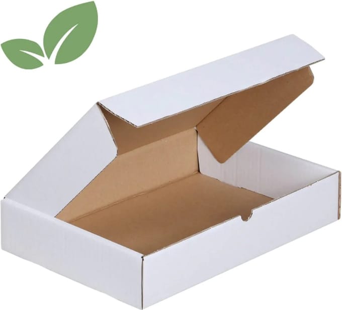 5 x witte postdozen 31x22x6cm formaat A4 / verzenddozen / postdoos wit /