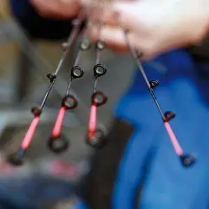 Normale spinhengel met grote diameter geleider Shimano Fdr Tip AXH Carbon NGLD