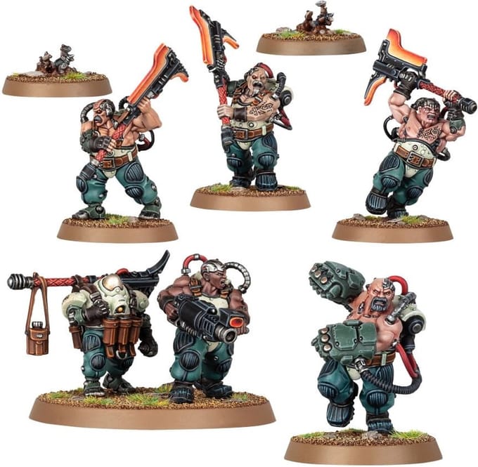Figurine Ligues de Votann Games Workshop Warhammer 40k Berserks Cthoniens
