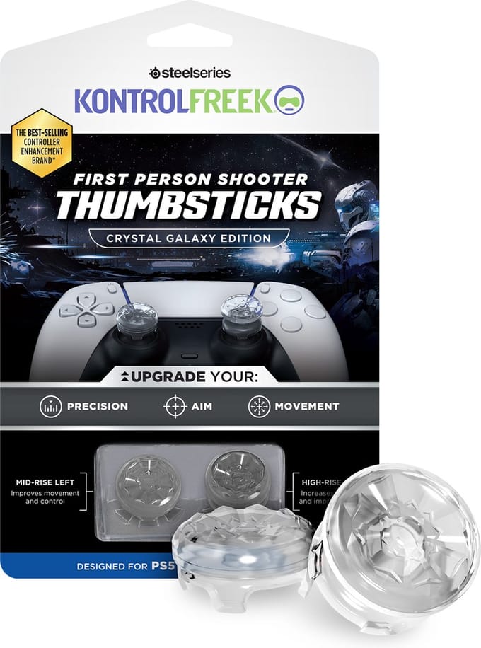 KontrolFreek FPS Galaxy Thumbsticks - Crystal (PS5/PS4)