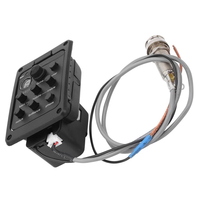 Gitaarstemmer Equalizer Akoestische piëzo-pickup Accessoires voor muziekinstrumenten black
