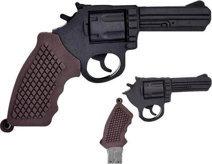 Revolver pistool usb stick 128GB 3.0 -1 jaar garantie – A graden klasse chip