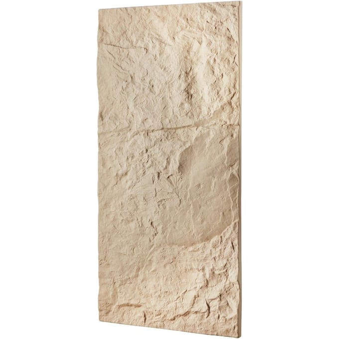 3D Wandpanelen 4 Stuks 48x24'' PU Steenlook 32 m² Dekking Steen Geel