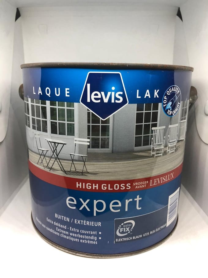 Levis Expert LAK High Gloss voor buiten - Elektrischblauw 2.5L
