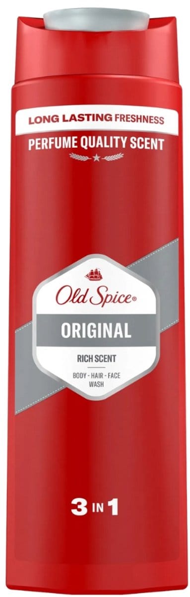 Gel douche 3 en 1 Old Spice Original pour homme 400 ml