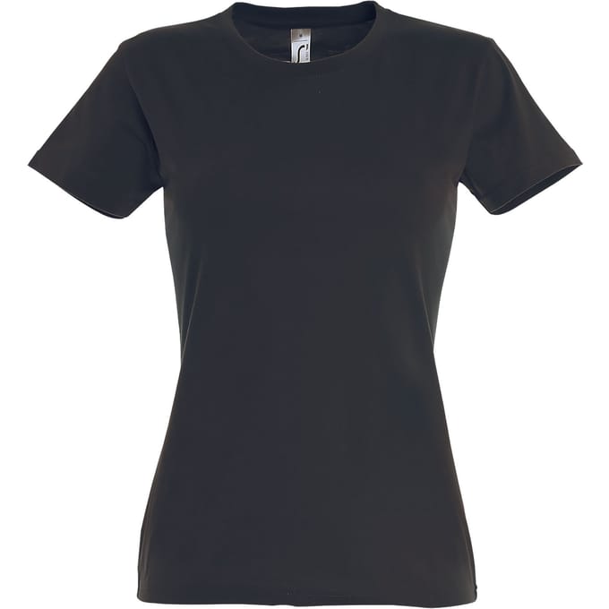 SOLS Dames/dames Imperial Heavy Short Sleeve T-Shirt (Muisgrijs)