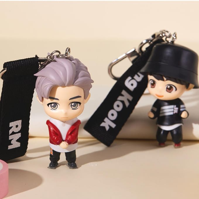 [Corée] BTS (Garçons Bangtan) Figurine porte-clés T-money, TinyTan, officiel, original, authentique, KPOP black