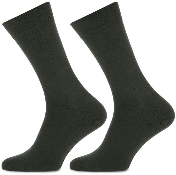 MarcMarcs - 4-Pack - Effen Sokken - Nette 2-Pack - Heren - dark khaki - 43-46 - 91900