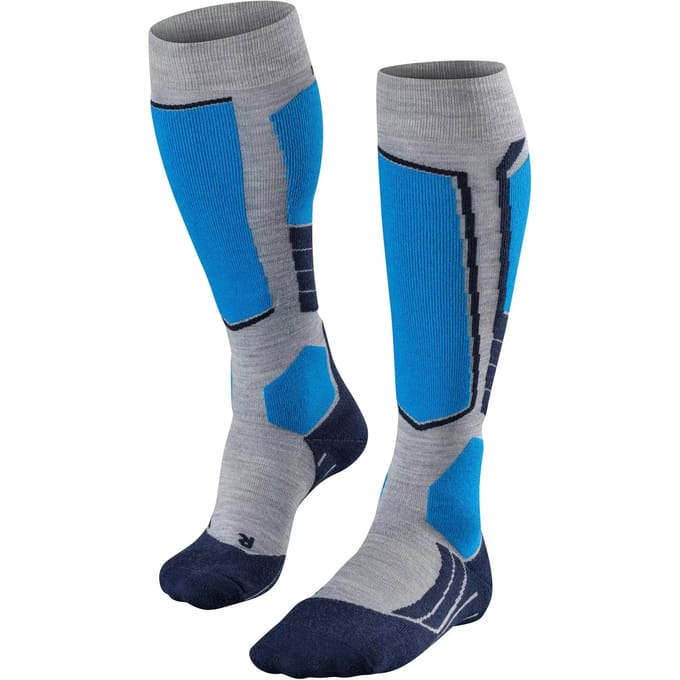 Falke SK2 Intermediate Wool Ski Lange Sokken Heren (Maat - 39-41, Kleur - Light Grey)