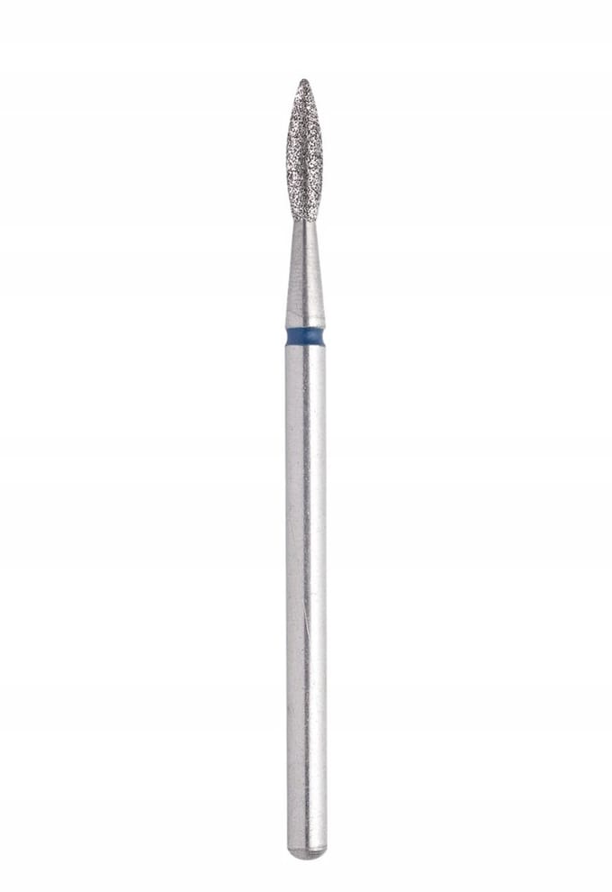 Staleks Pro - Diamant Freesbit - Vlamvorm Scherpe Punt - Blauw (Medium) - $2.1 \text{mm}$ - Manicure & Pedicure