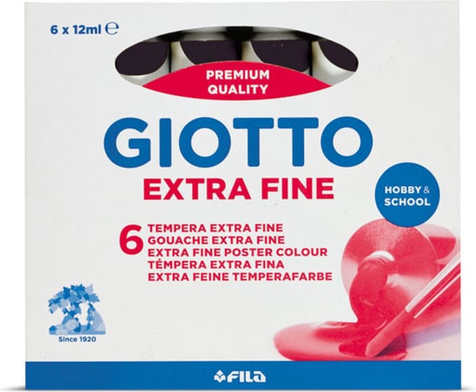 Giotto 352024 temperaverf 12 ml Koker Zwart