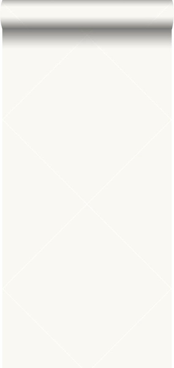 Origin Wallcoverings behang grafische lijnen glanzend wit - 347746 - 0,53 x 10,05 m