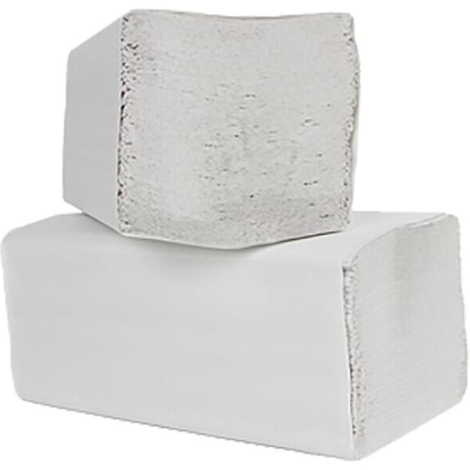 Handdoek Cleaninq H3 z-vouw 2-laags 225x220mm 20x200 vel wit