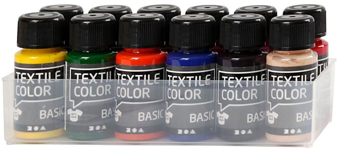 CC Textile Color Basic Set 50ml 12 stuks