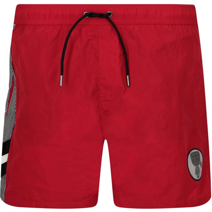 Karl Lagerfeld Maillot de bain short court homme rouge KL20MBM07 M red