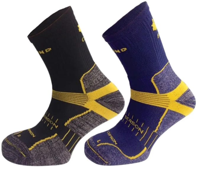 Mund Socks Pilgrim Sokken 2 Paren Zwart EU 34-37 Man