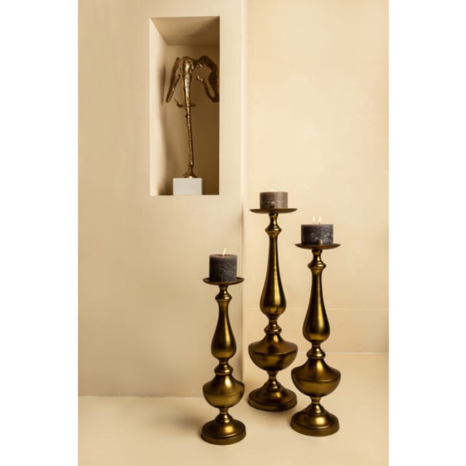 PTMD - Kandelaar Centy - Goud - 18x18x71cm