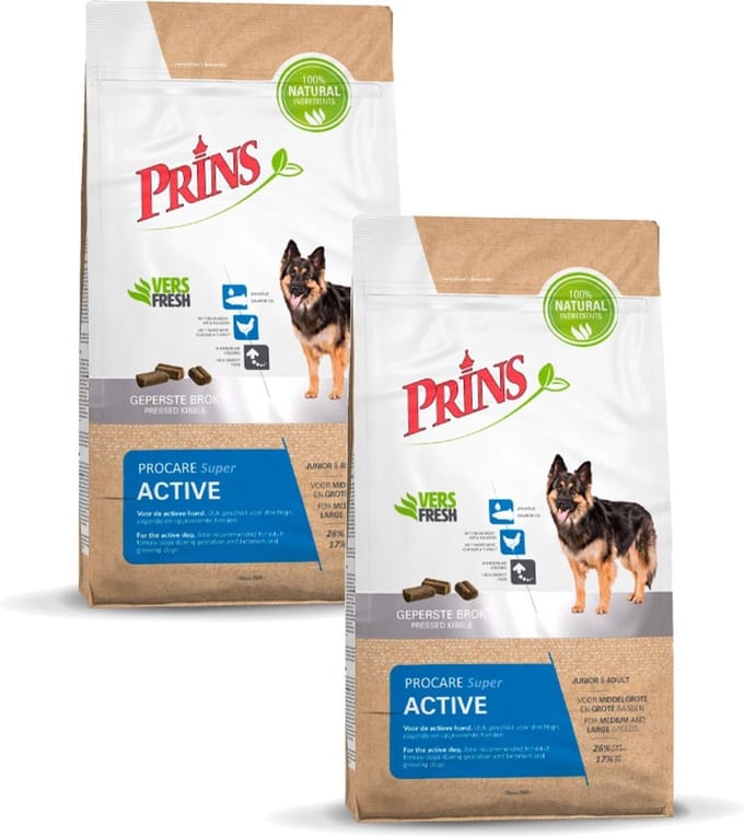 Prins Procare Super Active - Hondenvoer - 2 x 20 kg