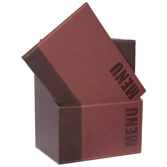 Securit® Menukaarthouder | Menukaart map A4 Trendy | 20 st | wijnrood
