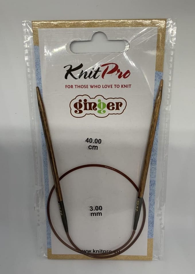 KnitPro Ginger rondbreinaalden 40cm 3.00mm.