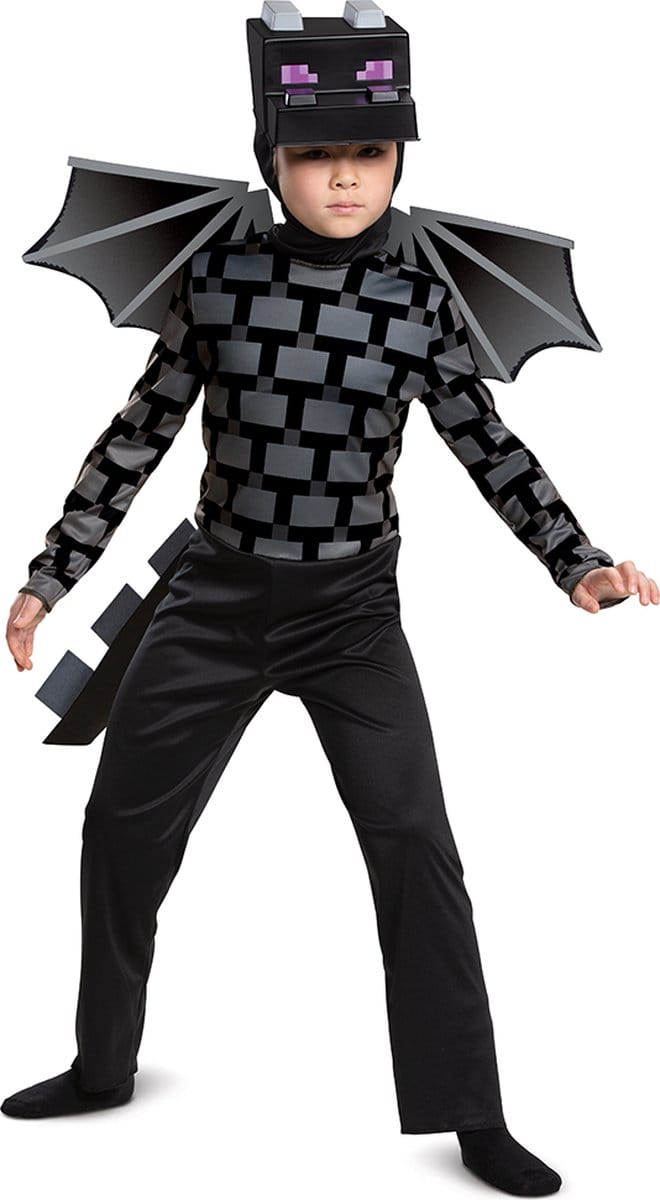MINECRAFT (MOJANG), Ender Dragon kostuum Classic, Maat M (7-8 jaar)