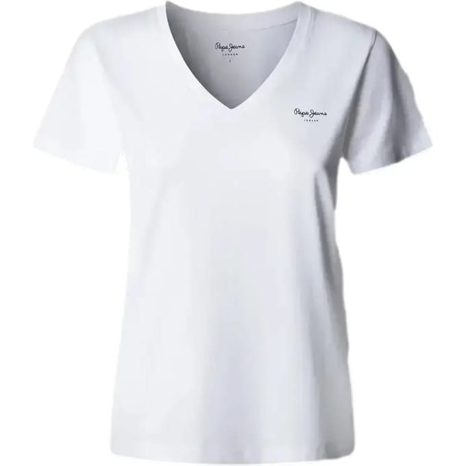 Dames-T-shirt met V-hals Pepe Jeans Mae