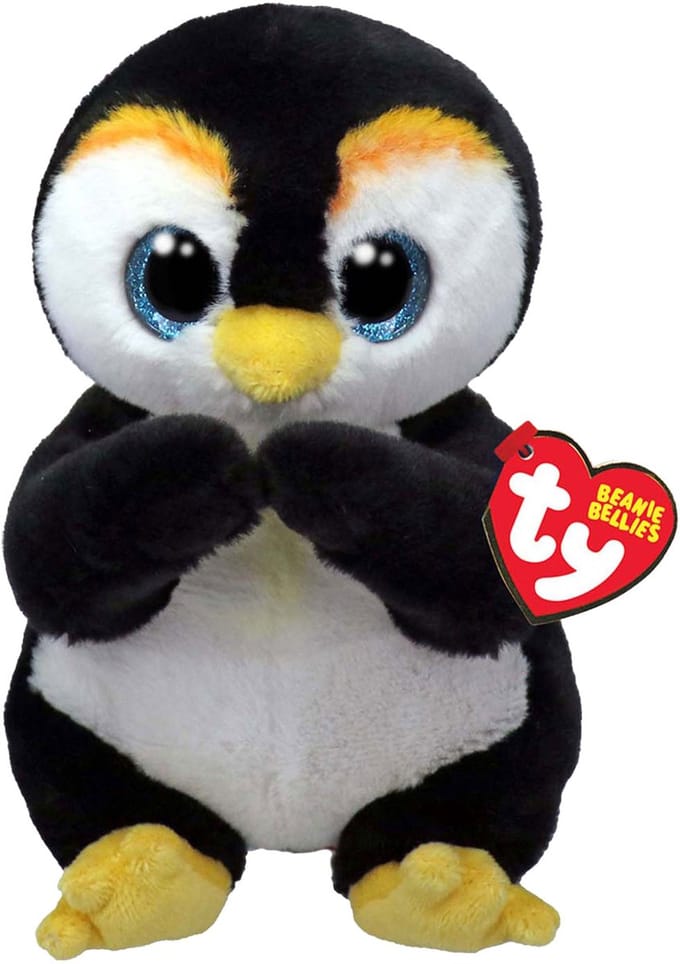 TY Beanie Babies Bellies Knuffel Pinguïn Neve 15 cm
