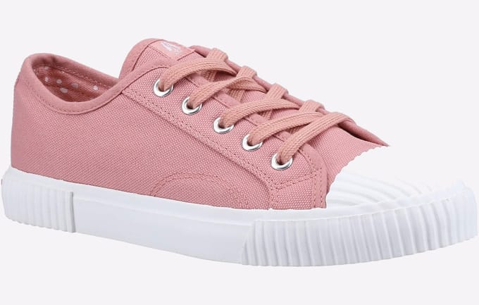 Hush Puppies Brooke Stoffen Damessneakers In Het Roze