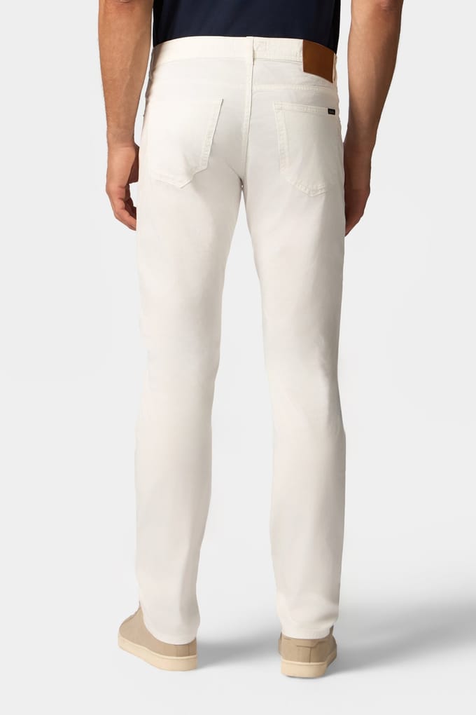 Brooks Brothers Stretch Cotton 5-pocket Pant White Größe: W36 | Maßgeschneiderte Hosen Outlet | Herren | Weiß