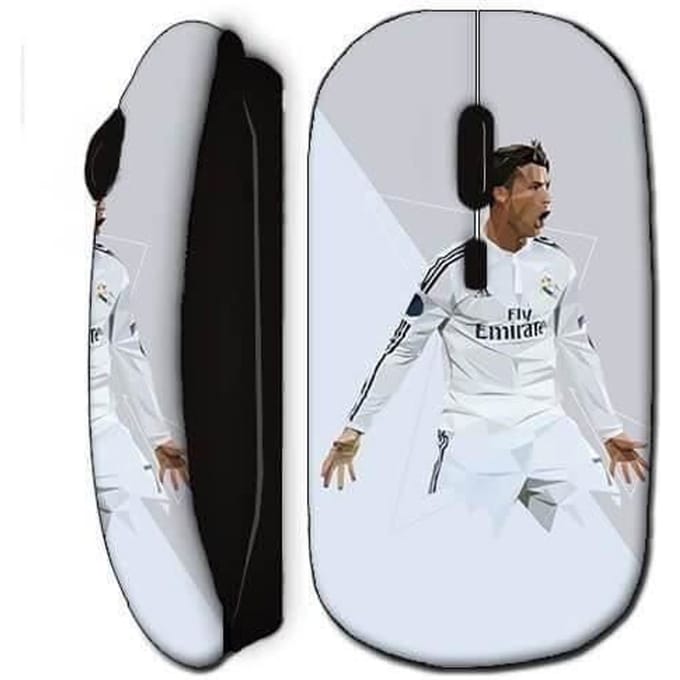 Cristiano Ronaldo Real Madrid draadloze muis zwart
