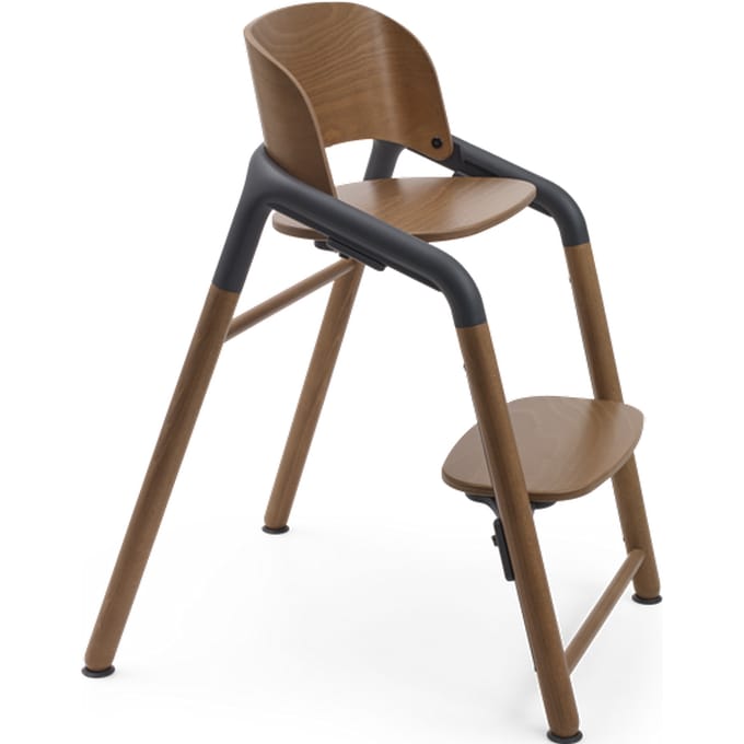 Refurbished Bugaboo Giraffe stoel - Warm Wood/grey Warm Wood/grey