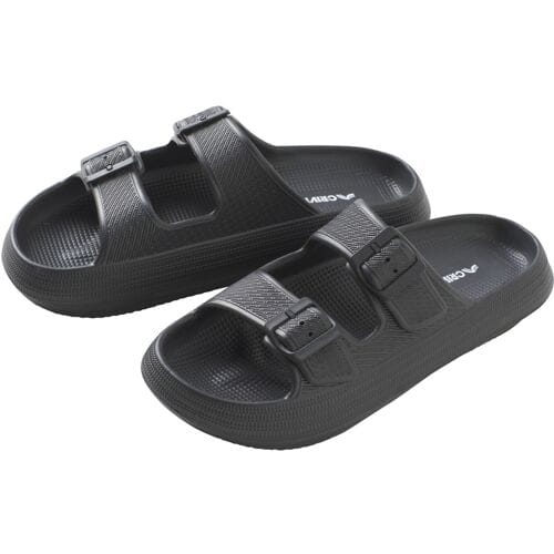 CRIVIT Heren badslippers (Zwart, 40/41)