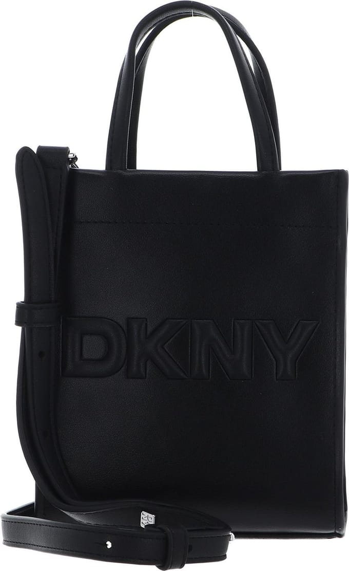 DKNY Handtas Schoudertas Carter Mini Tote Black / Silver Zwart