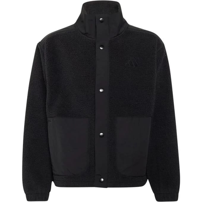 Fleecjack met drukknoopkind adidas Este Sherpa