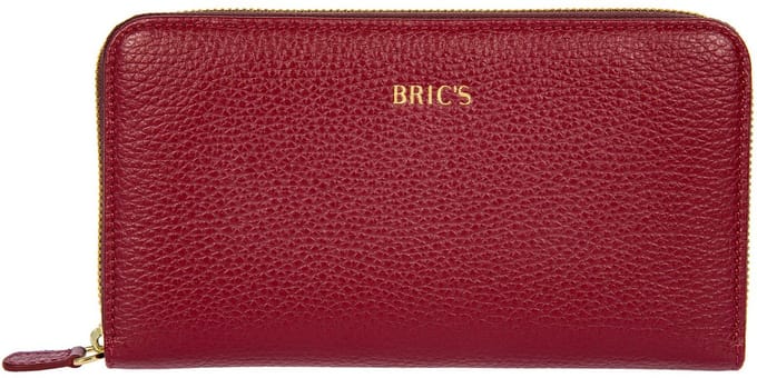 BRIC'S Leren portemonnee Gondola Verbena Wallet Rubino wijnrood