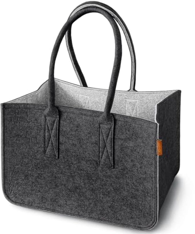 Omgoods - Design Vilt Shopper - Grote Shopping Bag met Binnenzak