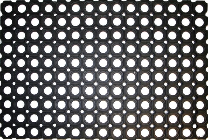 Benson Deurmat - Rubberring - 40 x 60 cm - Zwart