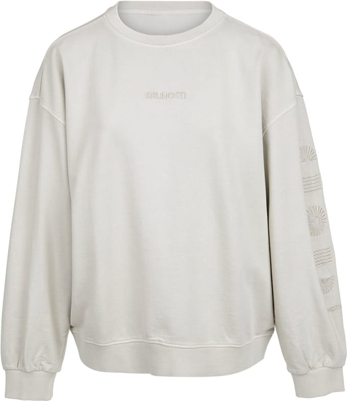 Brunotti - Esseries - Sweater Feather Grey - Dames - 100% Katoen - S