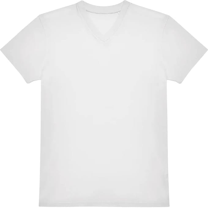 T-shirt met V-hals B&C 150
