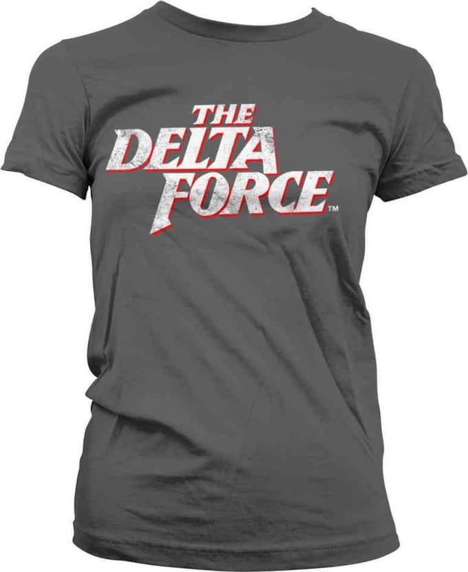 The Delta Force Dames Tshirt -S- Washed Logo Grijs