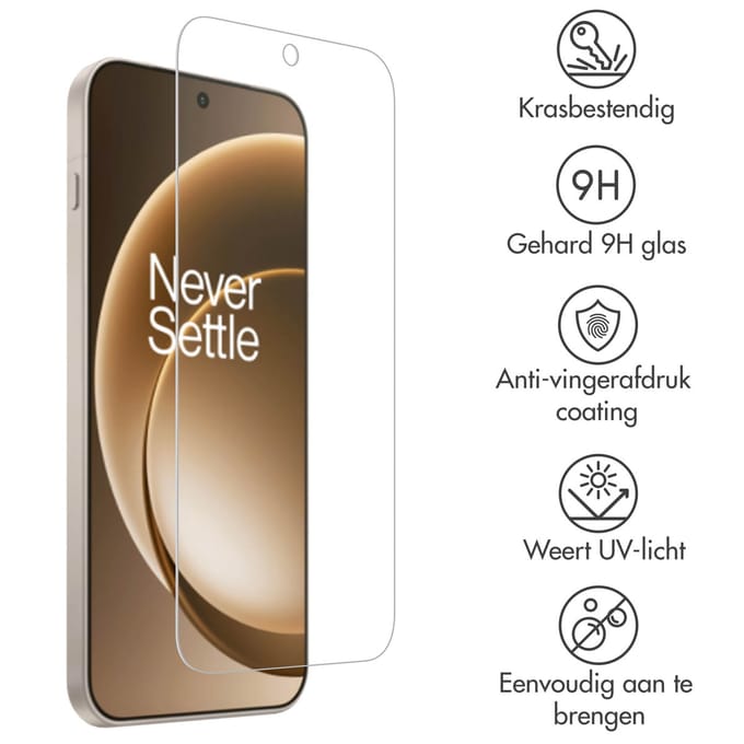 Accezz Screen Protector - Geschikt voor OnePlus 15 - Gehard Glas Screenprotector