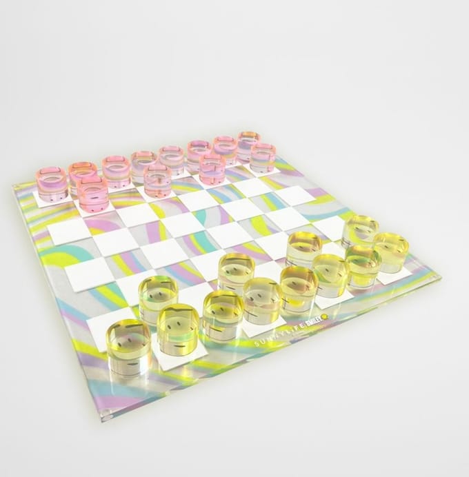 Sunnylife - Lucite Checkers Smiley