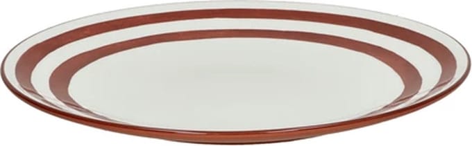 Pomax Mykonos plat bord D27cm roest